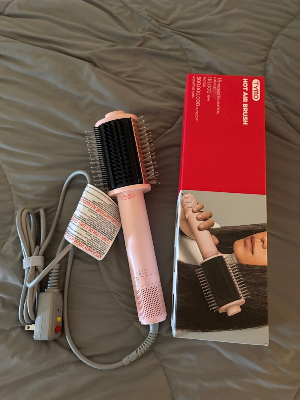 Tymo Pink Hot Air Styling Brush - Smooth Volume & Shine